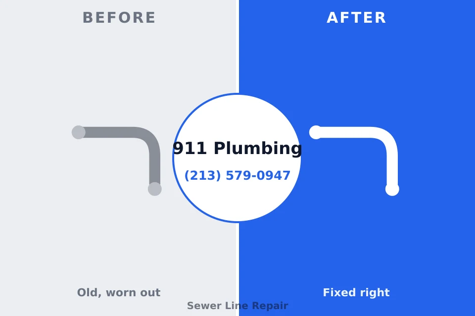 Before and after: plumbing company Hutchins, TX
